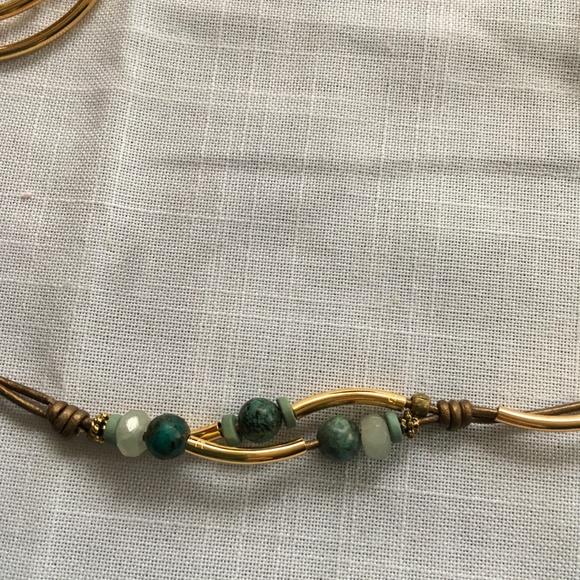 Lizzy James Gold Convertible Wrap Bracelet/Necklace - Picture 2 of 5